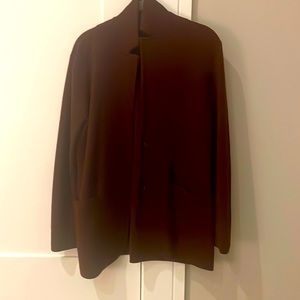 J Crew maroon jacket style cardigan